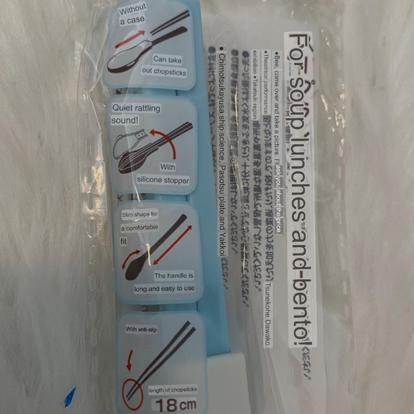 Spoon and Chopstick Set. Bird Design. Multicolor. - Picture 7 of 8